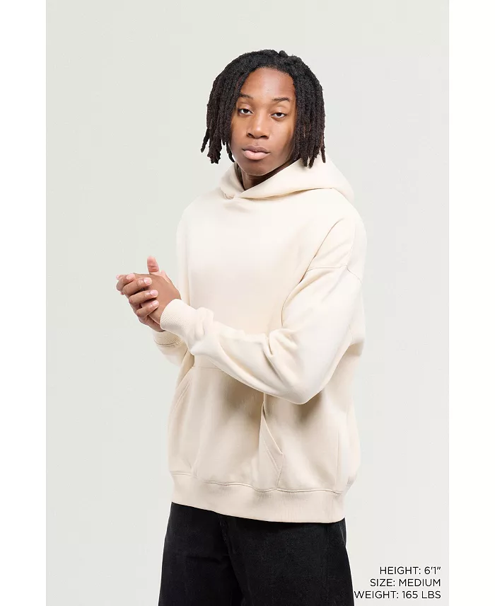 Men's Oversized Drop-Shoulder Long-Sleeve Pullover Hoodie - thumbnail 7