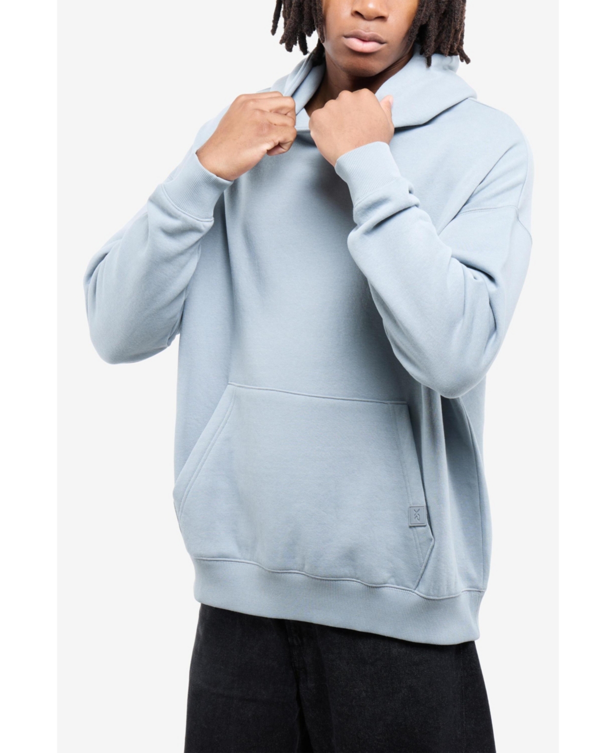 Xray Men's Oversized Drop-Shoulder Long-Sleeve Pullover Hoodie