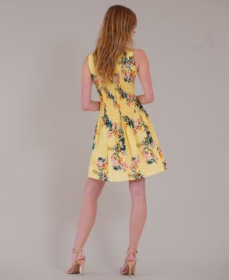 Women's Sleeveless Boat Neck Short Dress