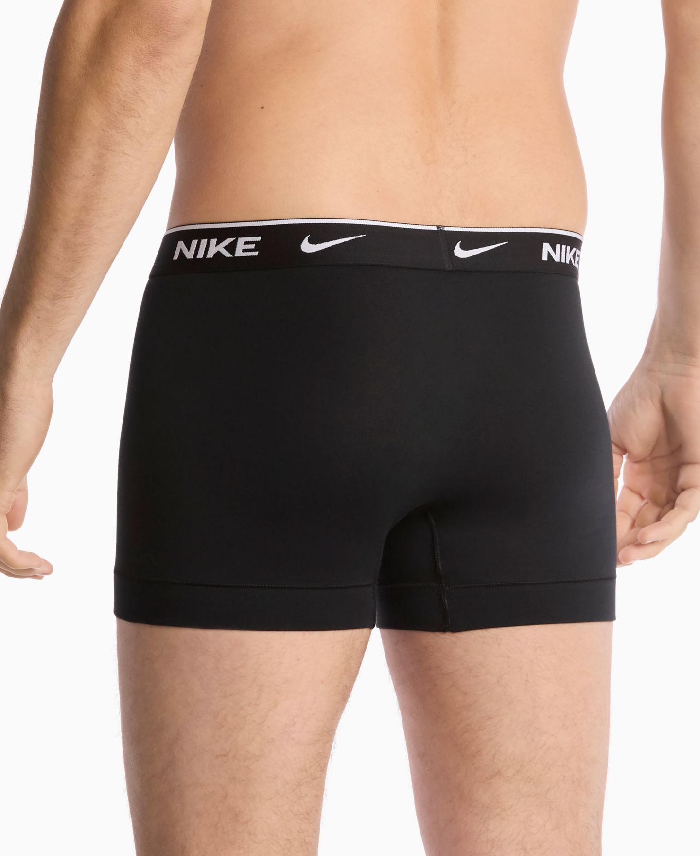 Бельё Essential для мужчин, хлопок, стрейч, 3 шт. — Nike, цвет: Чёрный — фото 4