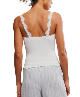 Women's Spring Fever Lace Detail V-Neck Cami Top