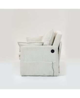 3-in-1 Corduroy Sofa Bed with Storage & Charging