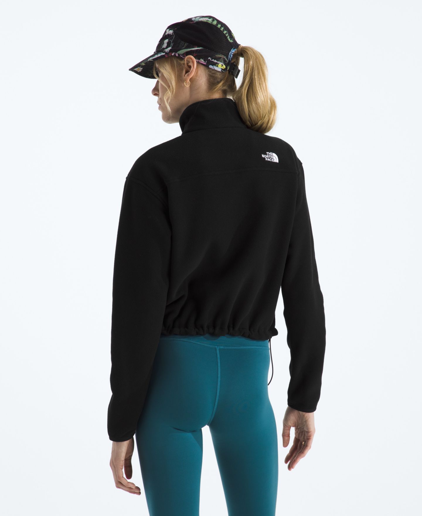 Женская куртка The North Face Glacier Fleece Half-Zip Short, цвет: Чёрный — фото 4