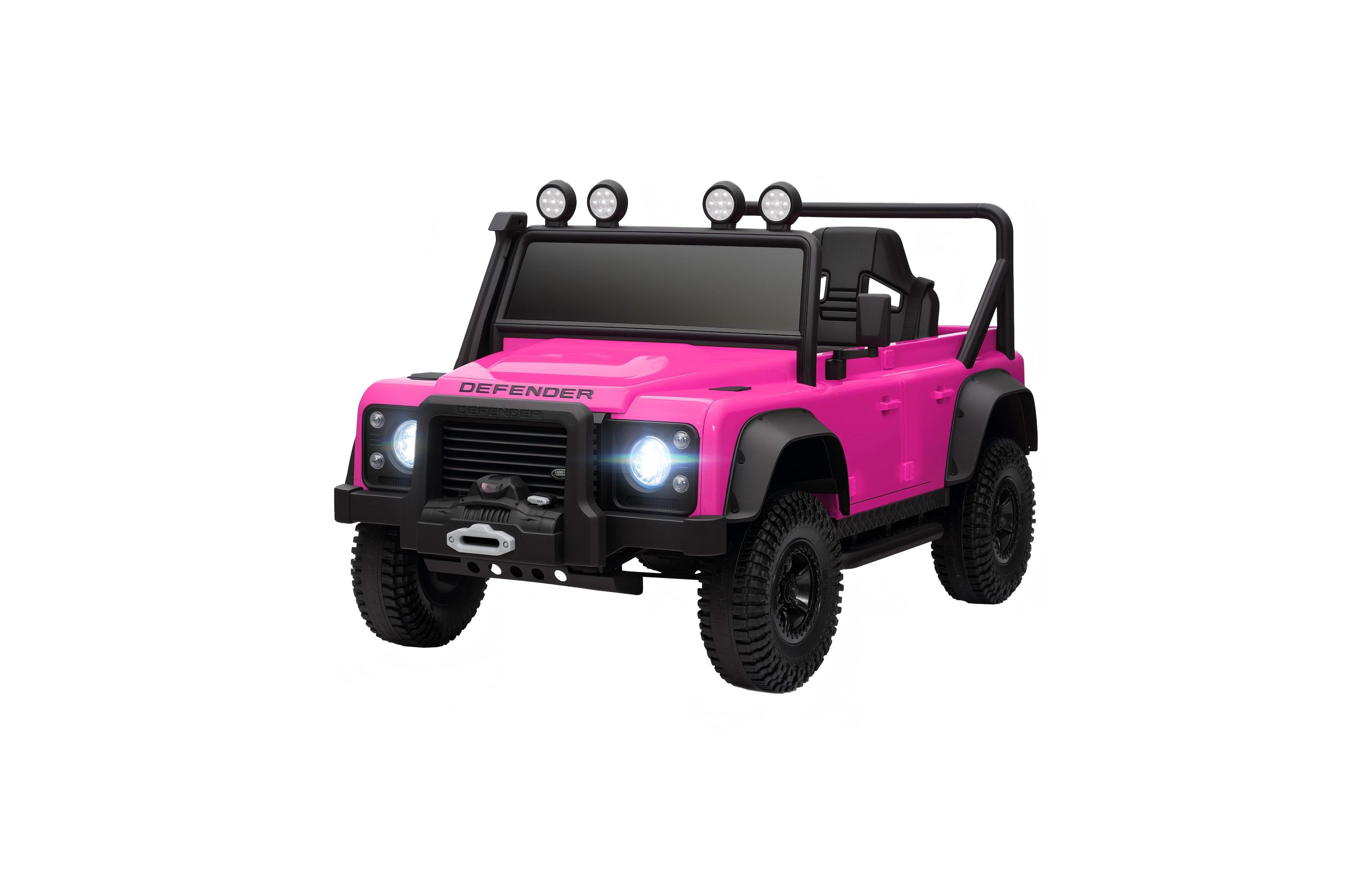 Hongge Land Rover Defender 110 Svx 12V Remote-Control Ride-On Truck, 45" x 24" x 24", 1-Seat, Ages 3-8