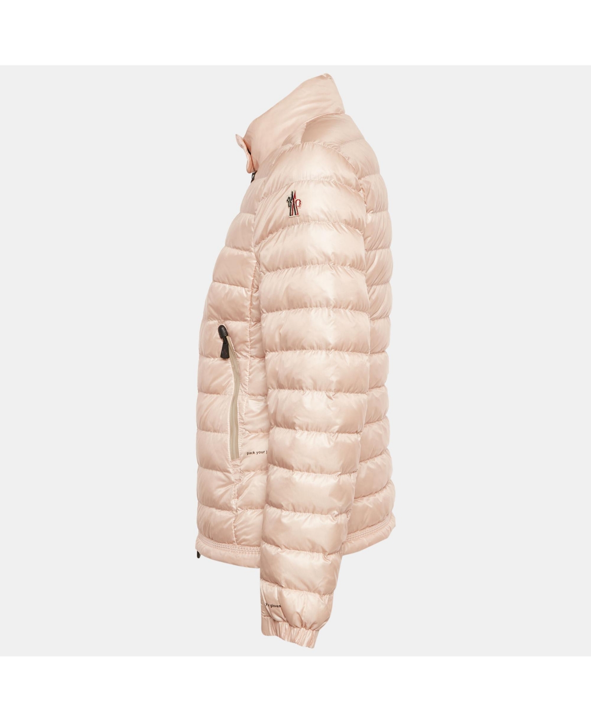 Pre-Owned Moncler Women's Grenoble Light Orange Nylon Day-Namic Down Jacket