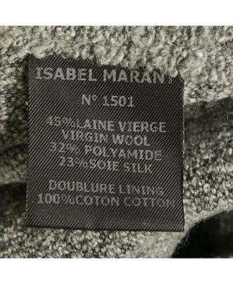 Women's Etoile Grey Textured Knit Button Front Cardigan