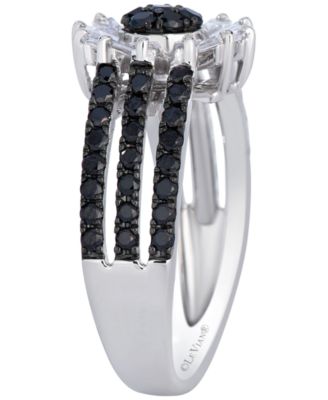 Blackberry Diamond (0.67 ct. t.w.) & Vanilla Diamond (0.38 ct. t.w.) Exotics Ring in 14k Vanilla Gold