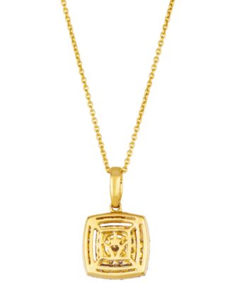 Nude Diamond (1/5 ct. t.w.) & Chocolate Diamond (2/5 ct. t.w.) Pendant Necklace in 14k Honey Gold