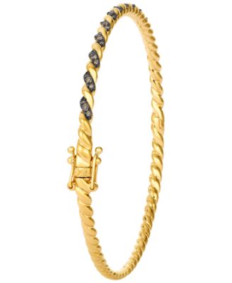 Chocolate Diamond (0.30 ct. t.w.) Bangle in 14k Honey Gold
