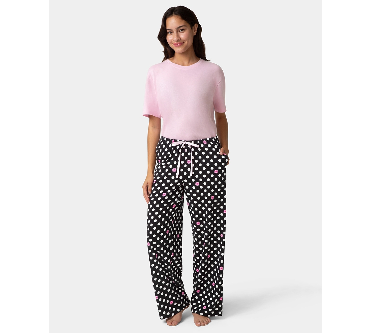Hue Plus Cozy Canine Striped Mid-Rise Pants
