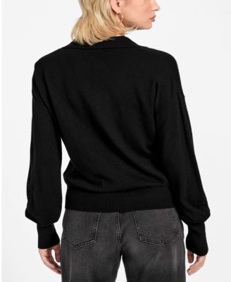 Women's Long-Sleeve Polo Collar Miranda Sweater