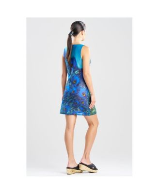 Women's Peacock - Mesh Mini Dress