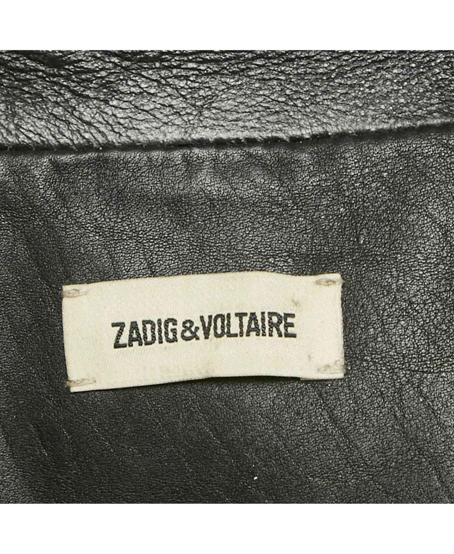 Women's Black Leather Kawai Biker Jacket