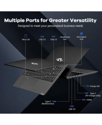 15.6" FHD IPS Laptop, 8 Cores Intel i5-12450H 16GB RAM 1TB SSD WiFi 6