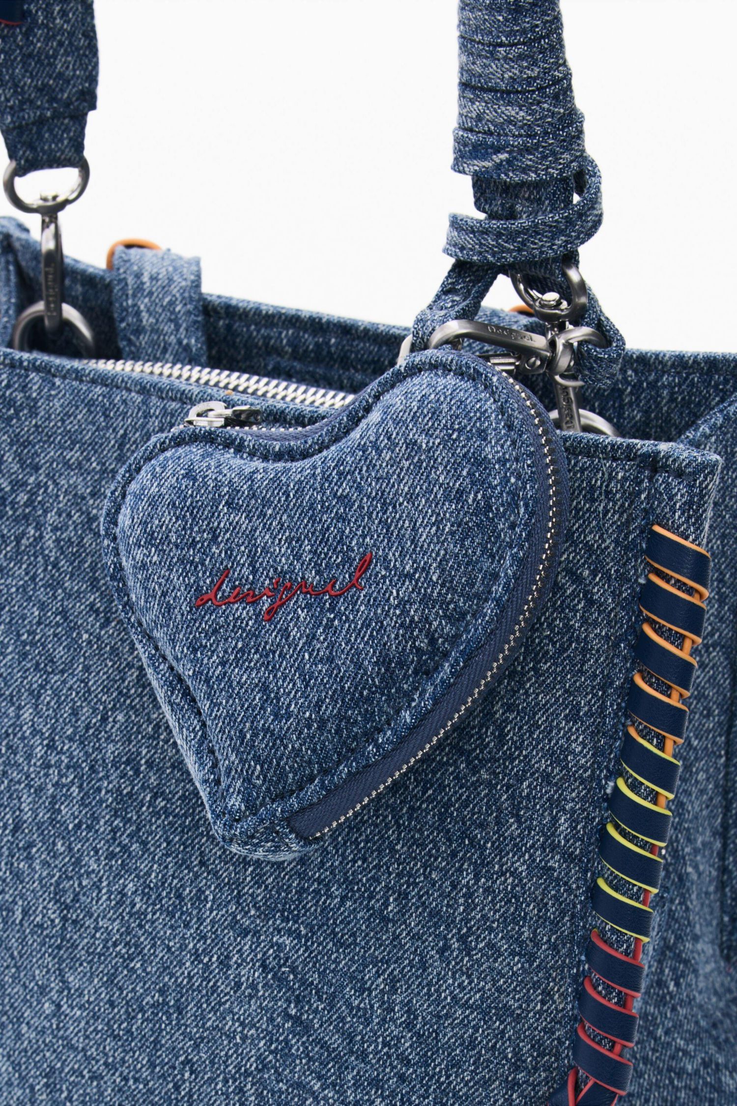 Women's Small denim heart backpack