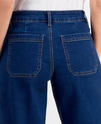 Women's Utility-Pocket Barrel Jeans