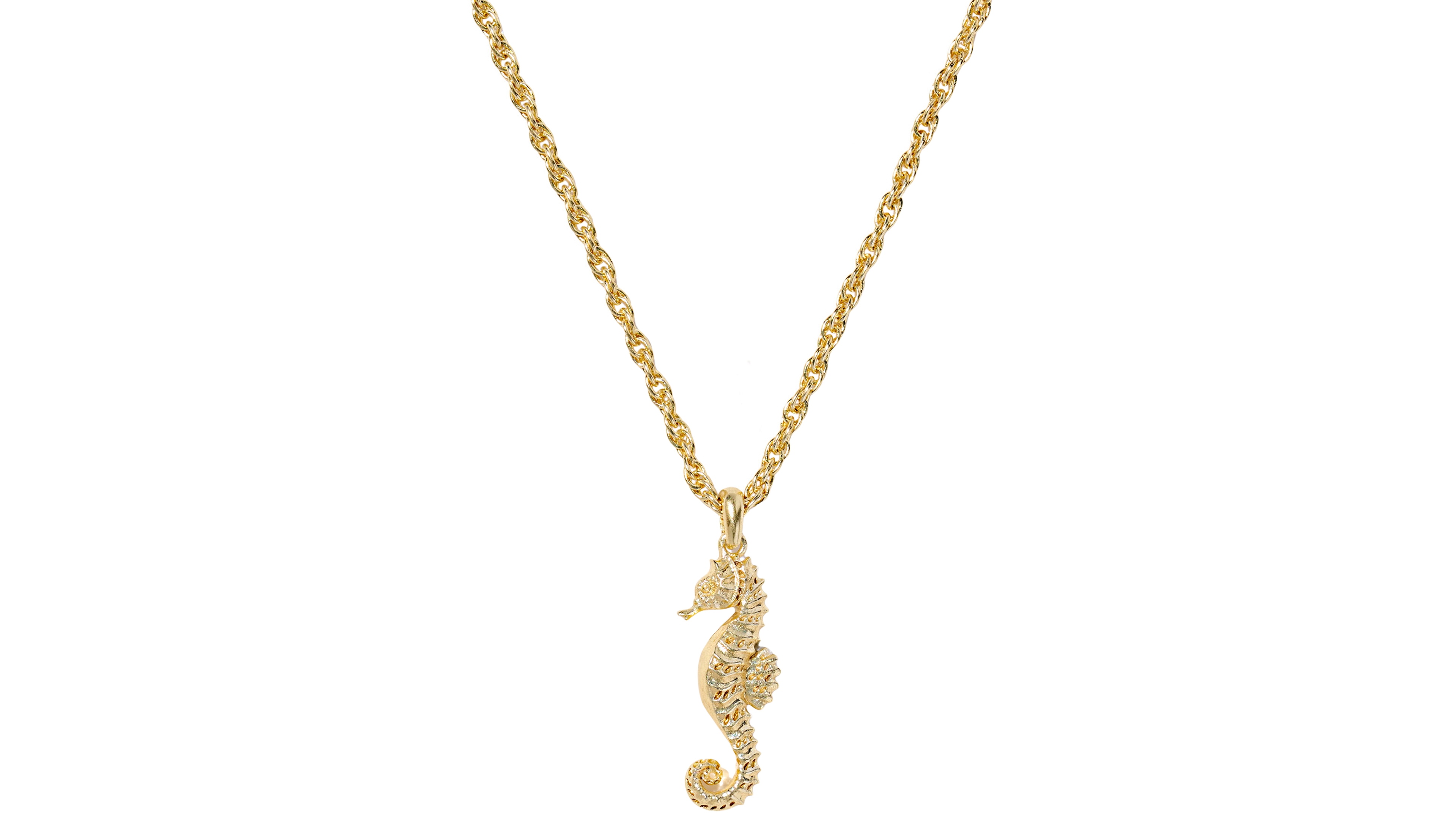 Kendra Scott Seahorse Short Pendant Necklace in 14k Gold Over Brass