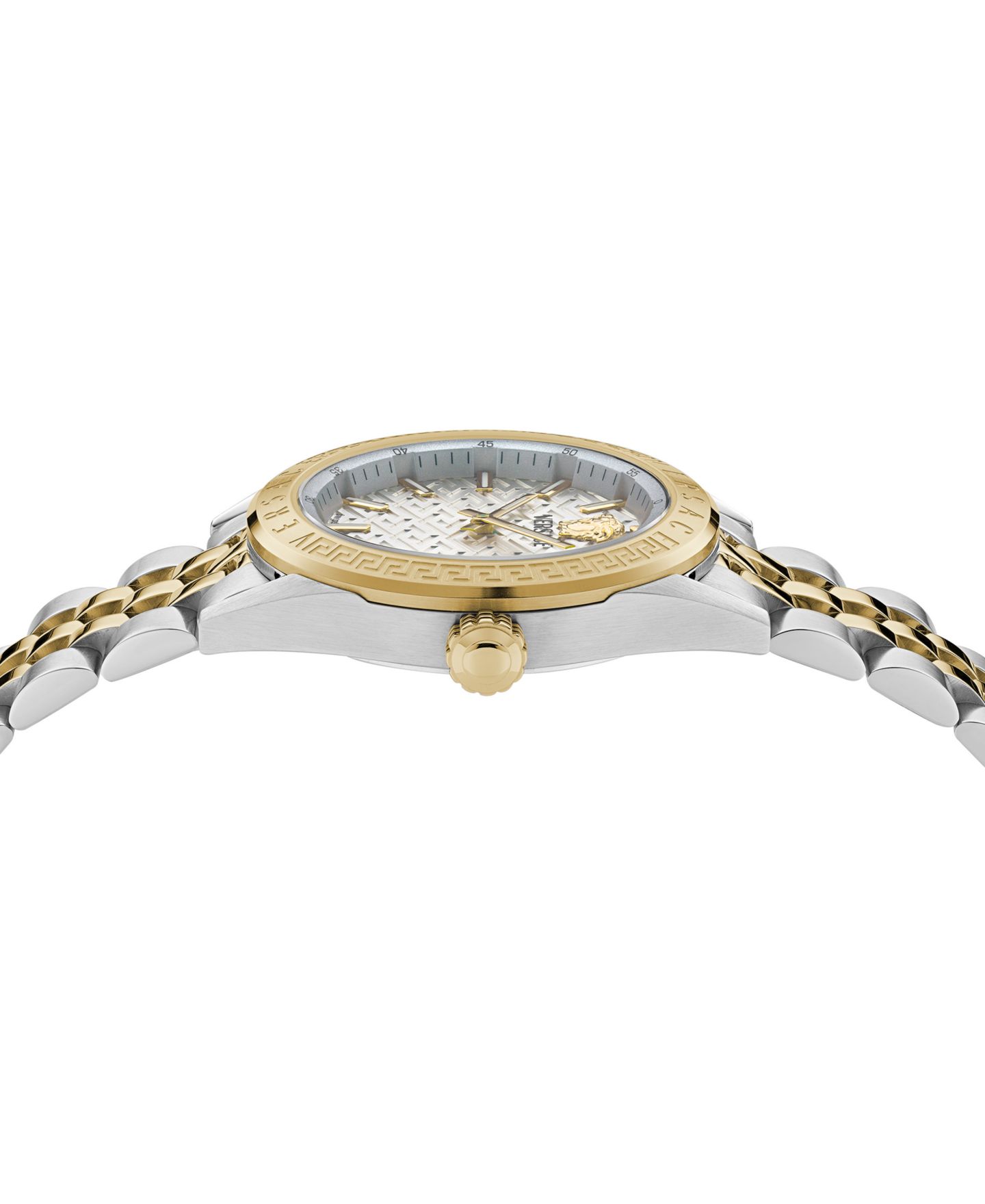 Женские часы Versace V-Code Two-Tone Stainless Steel Bracelet Watch, 36mm — фото 2