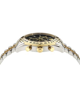 Men's Chrono Master Two-Tone Stainless Steel Bracelet Watch, 44mm