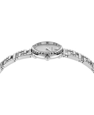 Women's Greca Goddess Silver Stainless Steel Bracelet Watch, 28mm