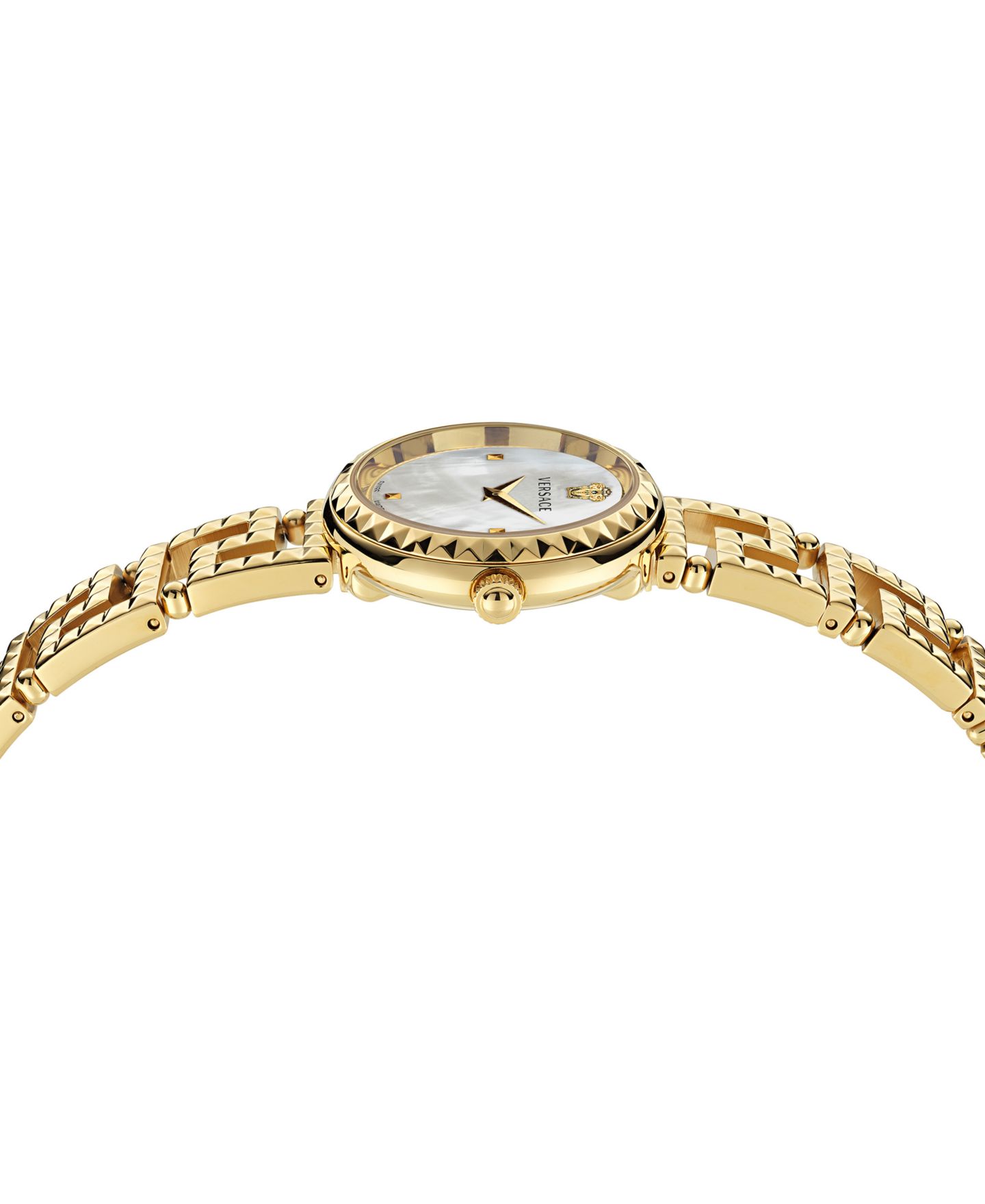 Женские часы Versace Greca Goddess Gold Stainless Steel Bracelet Watch, 28mm — фото 2