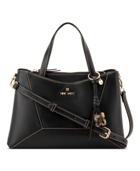 Женская сумка Nine West Zoey Medium Satchel, цвет: Чёрный