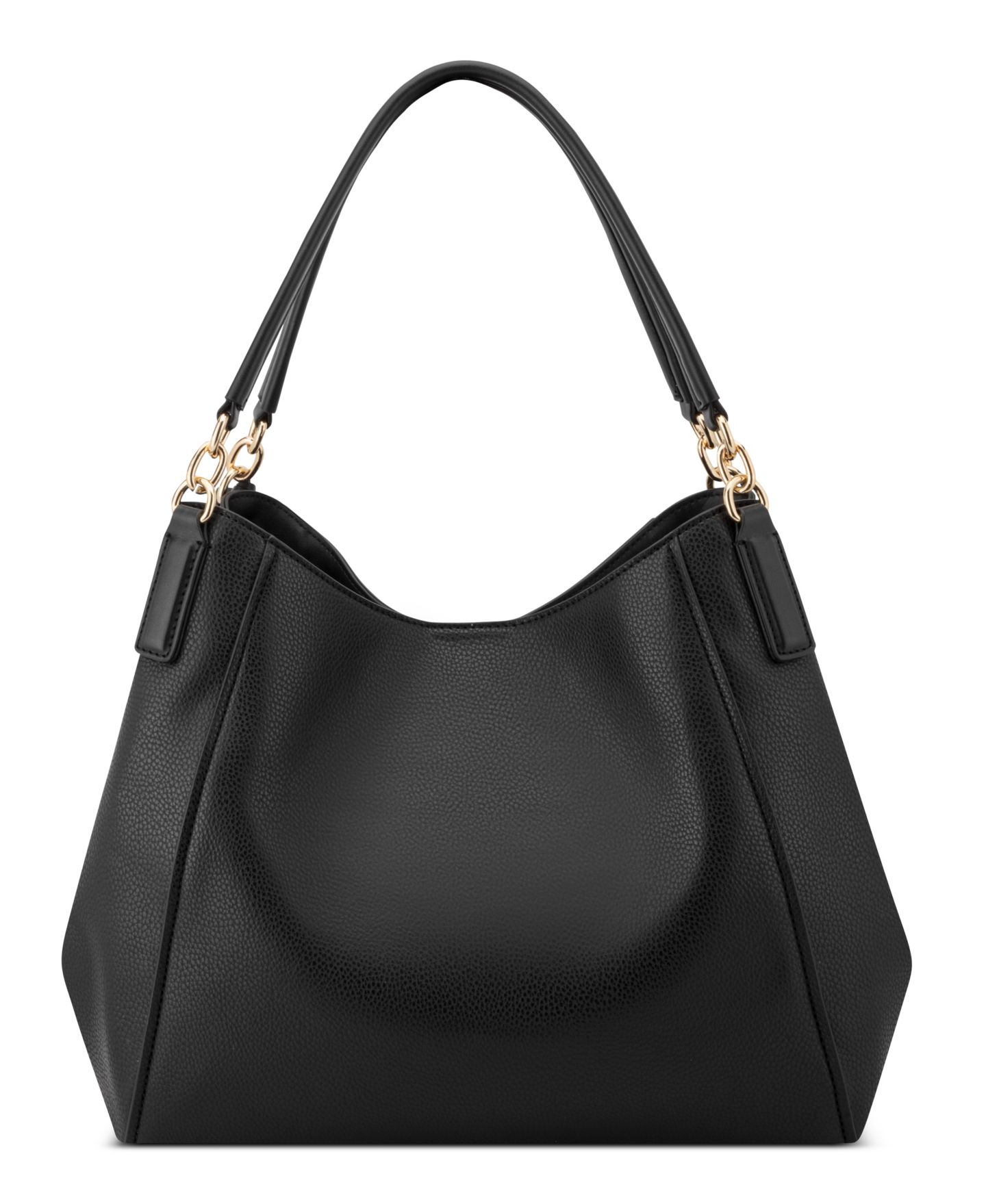 Женская сумка Nine West Deacon Triple Compartment Large Shoulder, цвет: Чёрный — фото 2