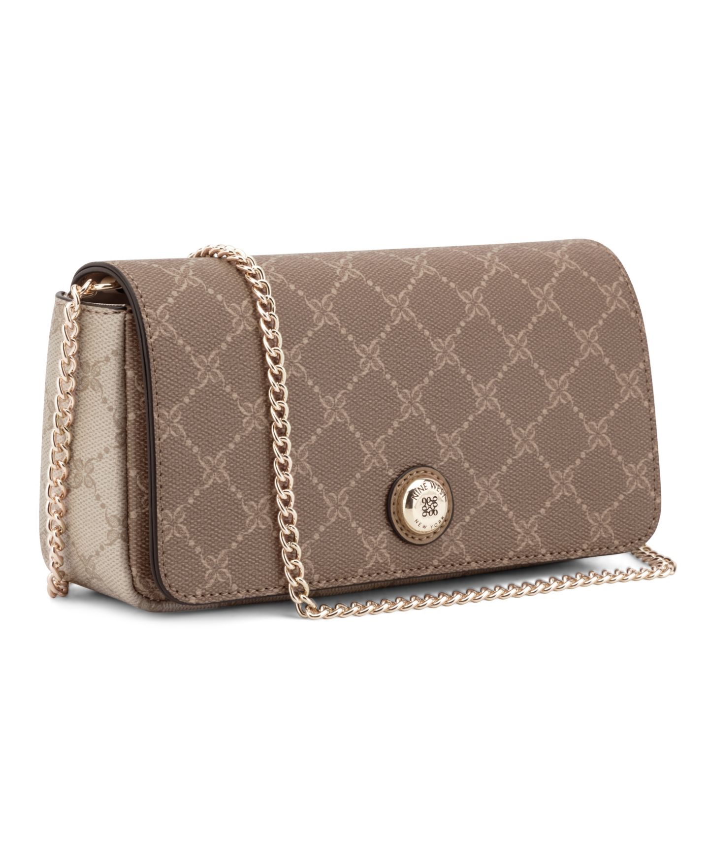 Женский клатч Nine West Trista Mini Chain Phone Clutch Crossbody, цвет: Сиена — фото 3
