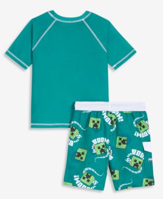 Boys' 4-7 Rashguard & Swim Trunks, 2-Piece Set