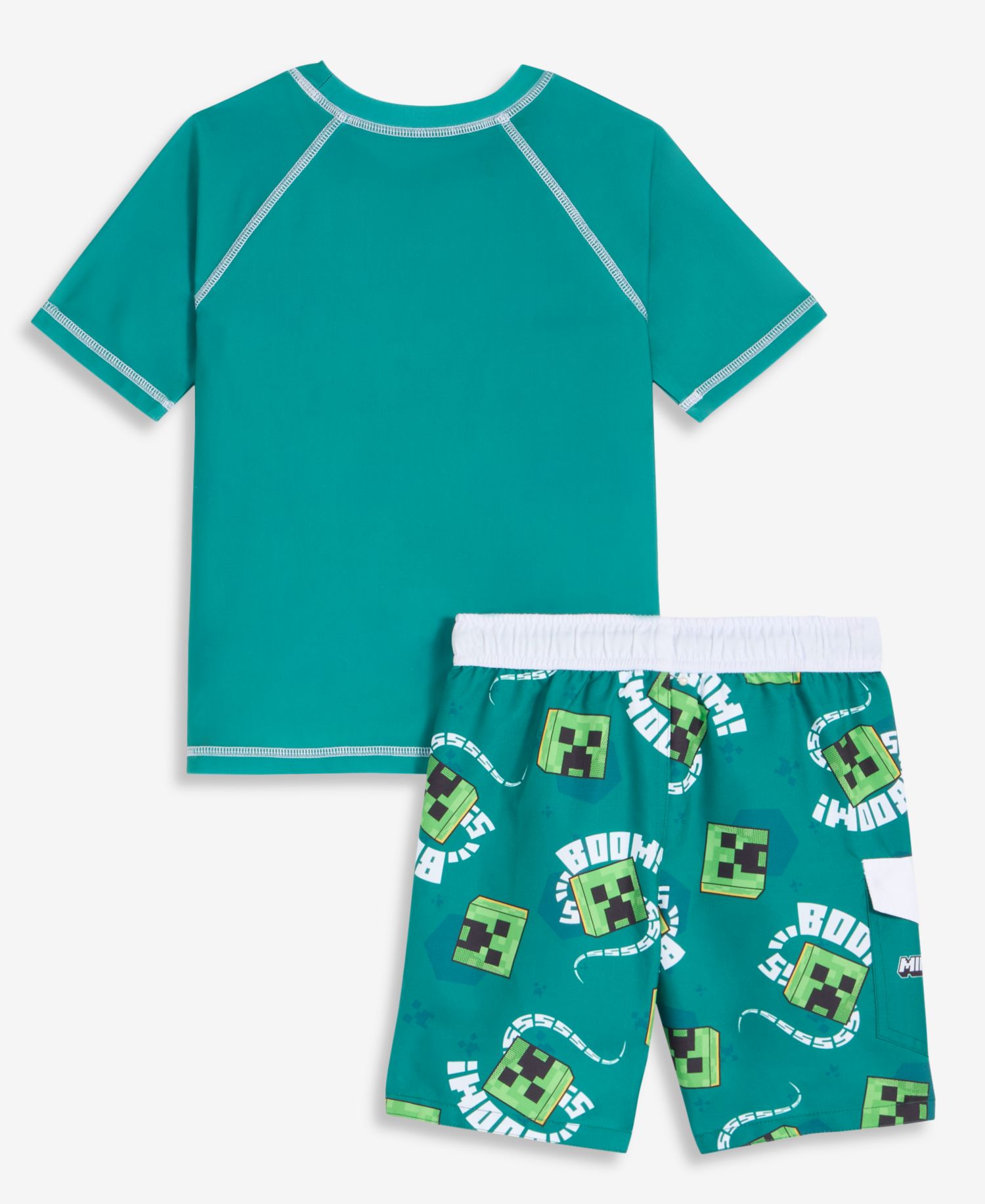 Boys' 4-7 Rashguard & Swim Trunks, 2-Piece Set