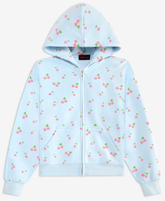 Girls 7-16 Printed Zip Hoodie