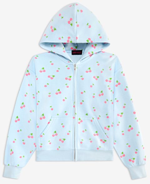 Худи With Jules Printed Zip для девочек, цвет: Синий