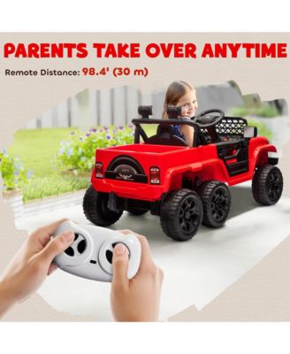 Kids 12V Electric Ride On Car with Switchable Drive Modes Parent Remote for Ages 3 to 8