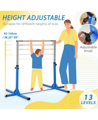 Kids Adjustable Gymnastics Bar for Home Training Ages 3 and Up