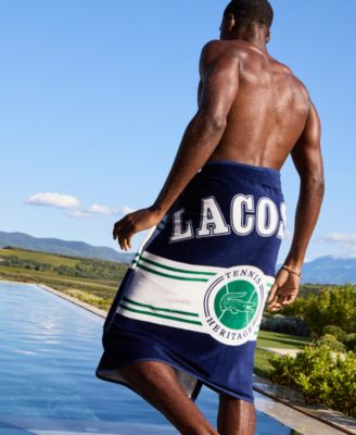 Single Badge Cotton Beach Towel, 36" x 72"