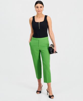 Petite Pull-On Cropped Pants