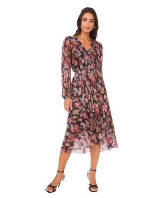 Women's Ruffle Midi Dress