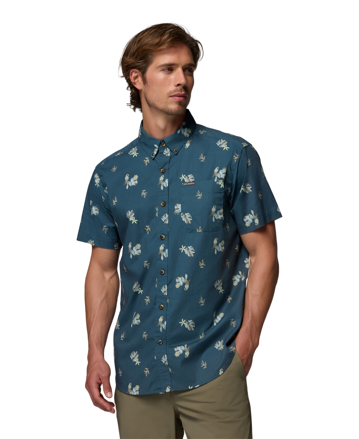 Columbia Men's Rapid Rivers Printed Short Sleeve Shirt