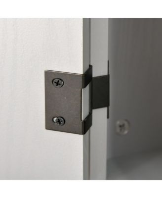 Computer Office Desk W/ Hutch Storage Cabinet,