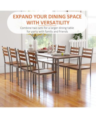Contemporary Themed Eating Space w/Four Seats For Family Dinners or BBQ's