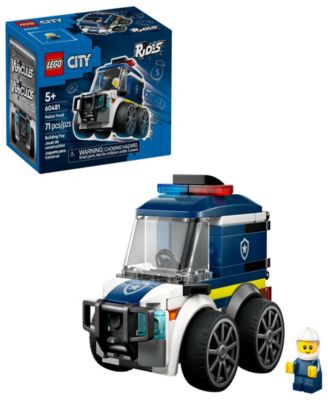 City Rides Police Truck Building Toy 60481, 71 Pieces