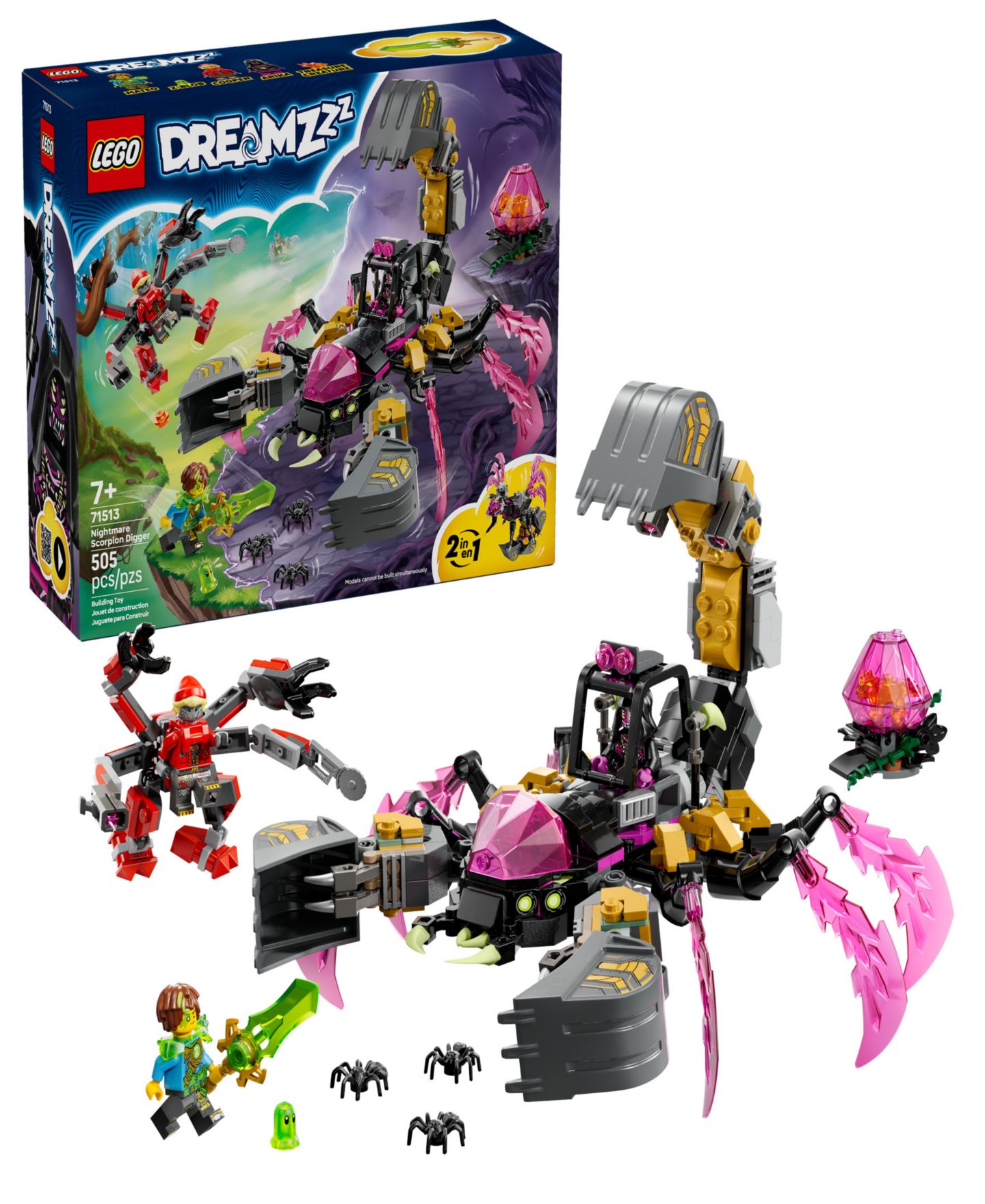 Детские конструкторы LEGO® DREAMZzz Nightmare Scorpion Digger Building Toy 71513, 505 Pieces — фото 1
