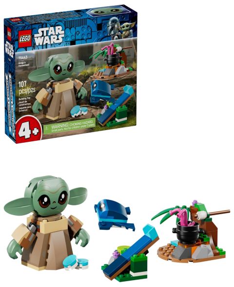 Детские конструкторы LEGO Star Wars Grogu's Homestead Building Toy 75443, 107 Pieces