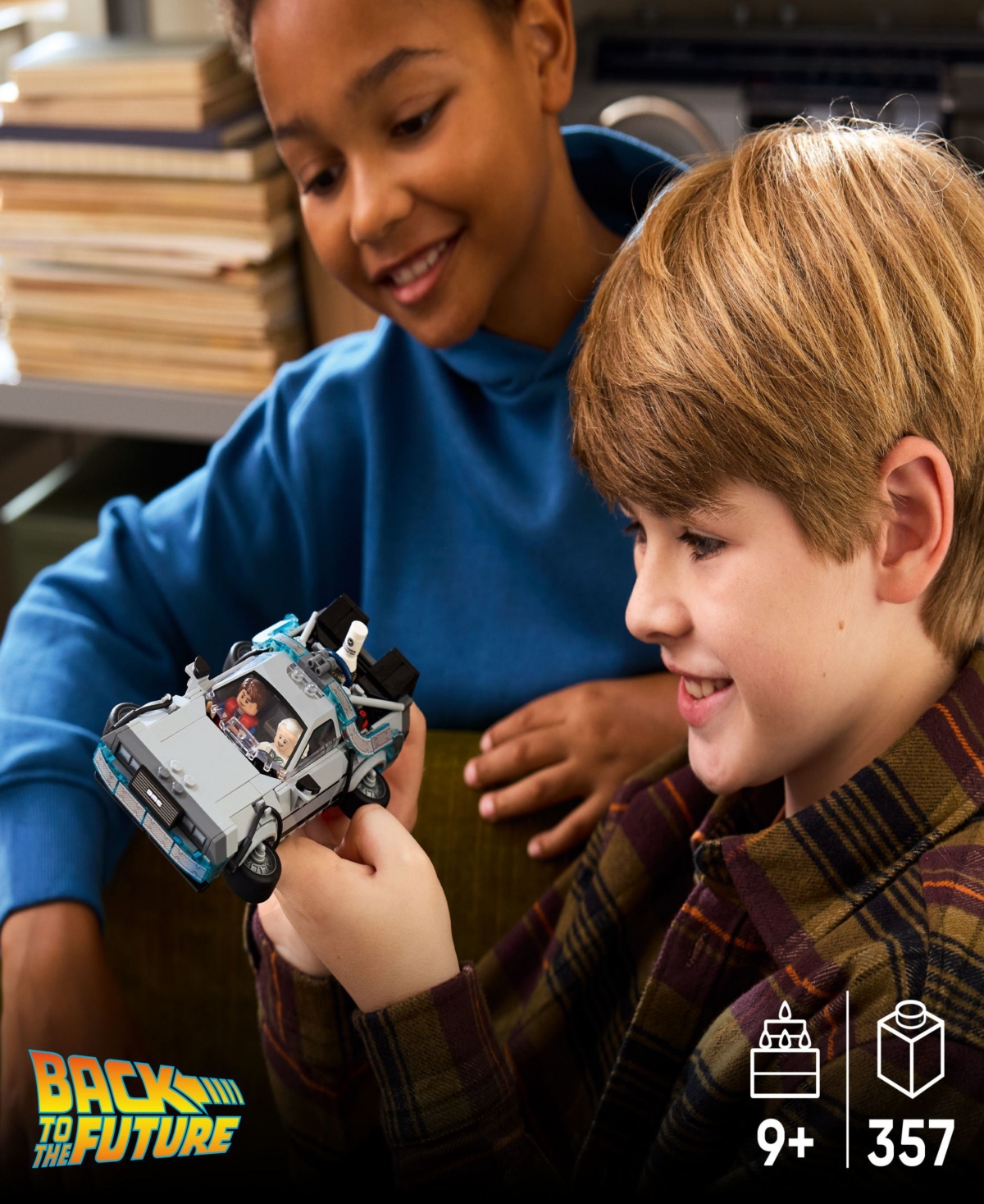 Lego Speed Champions Time Machine from Back to the Future Building Toy 77256, 357 Pieces