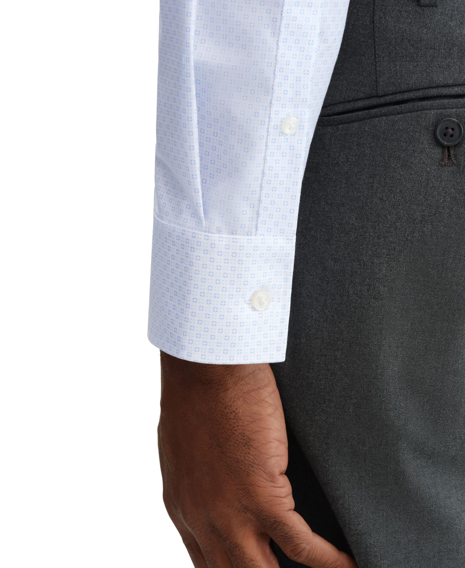 Men's Slim Fit Refined Cotton Stretch Shirt