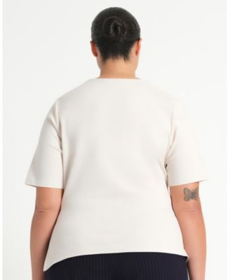 Women's Sasha Assymetric Pleated Top