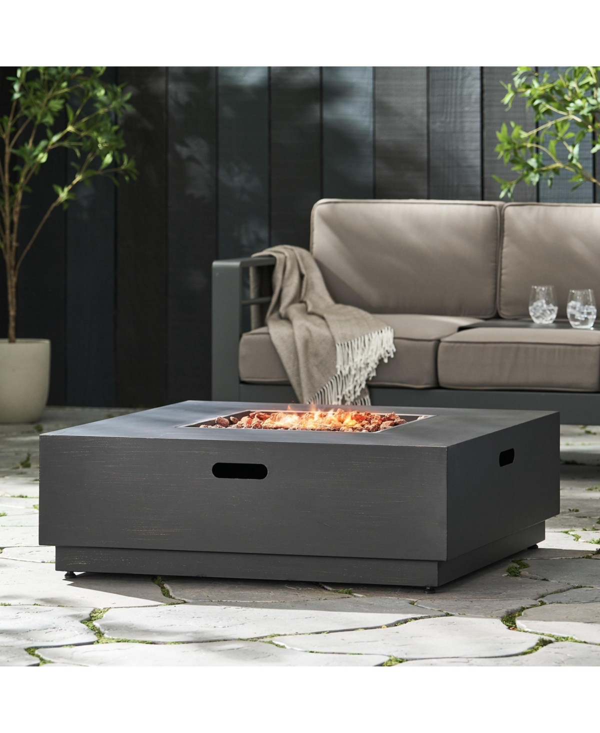 Flynama Wellington 40” Square Fire Pit-50