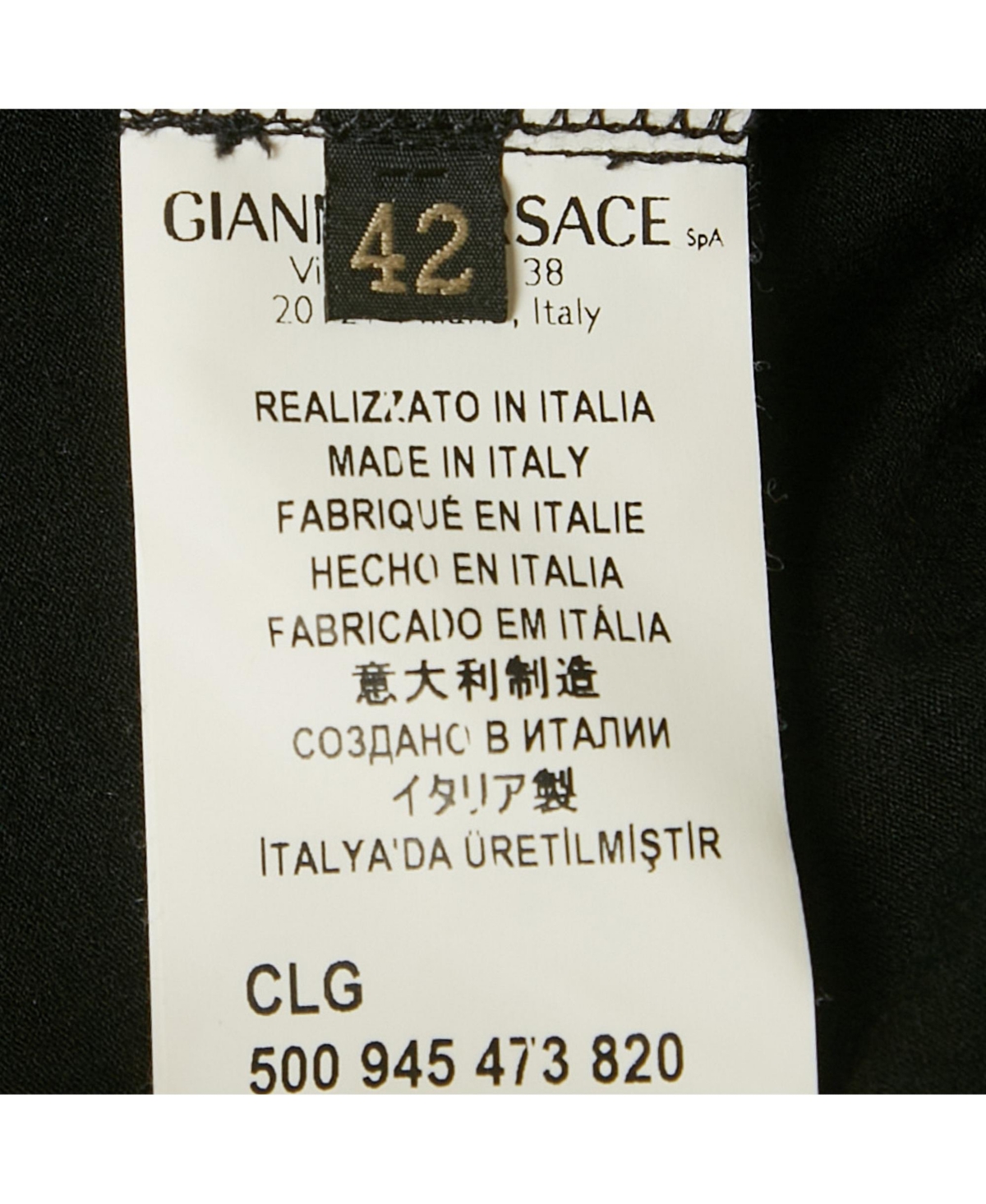 Pre-Owned Versace Women's Black Medusa Rhinestone Jersey T-Shirt