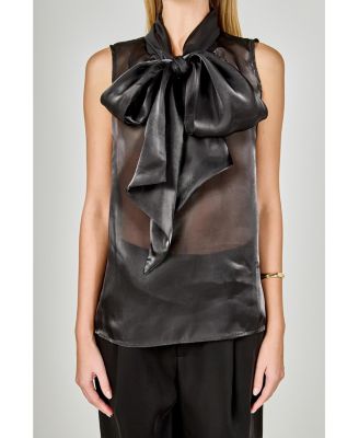 Women's Organza Sleeveless Top