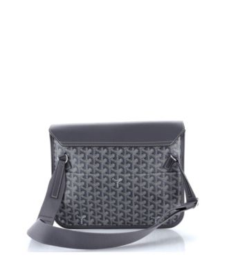 Coursier Messenger Bag Coated Canvas and Leather